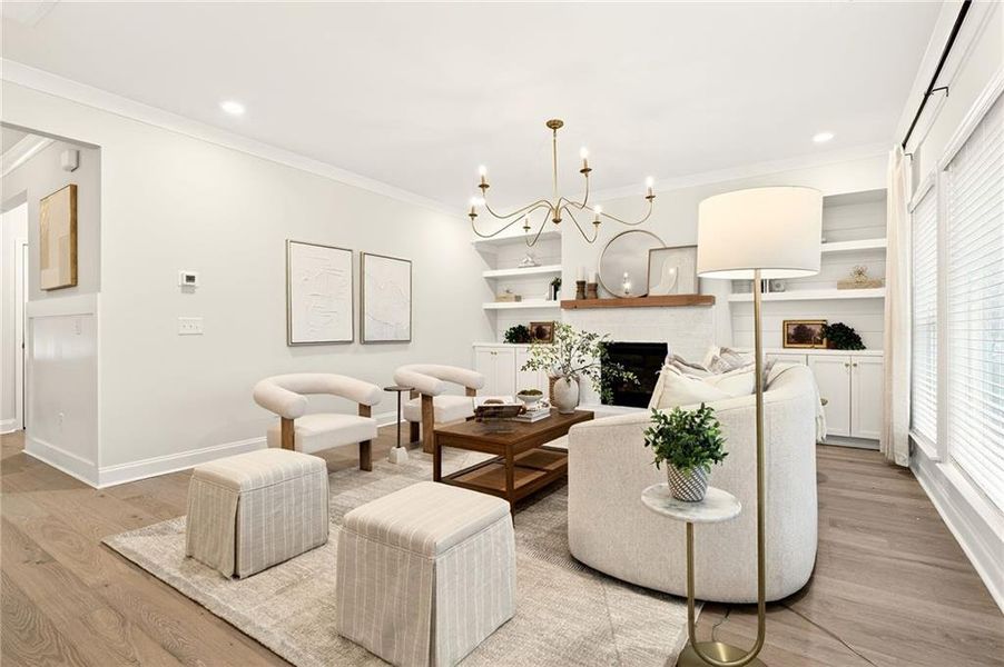 Furnished interior view inside a new home in River Rock, Ball Ground (Image 14).