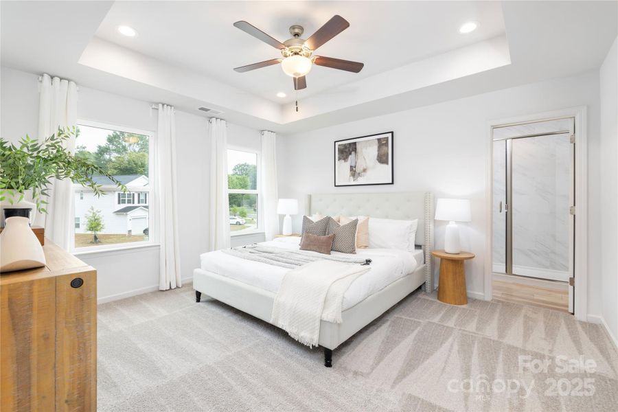 Furnished interior view inside a new home in Northway at Echo Glen, Charlotte (Image 11).