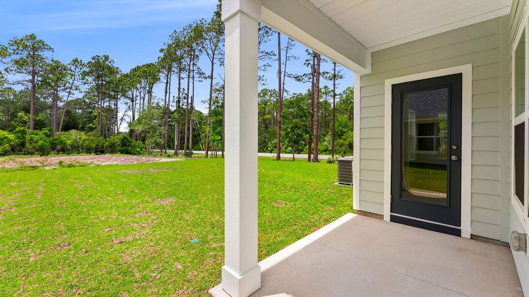 Exterior details and patio area of a home in Chateau Nemours, Port Saint Joe (Image 4).