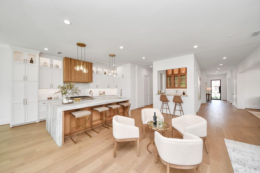 Furnished interior view inside a new home in , Houston (Image 36).
