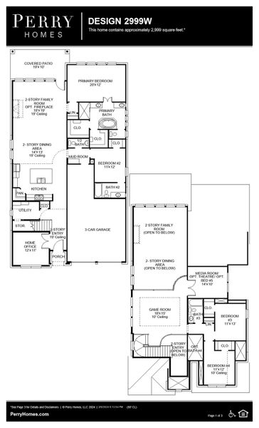 Floor Plan for 2999W