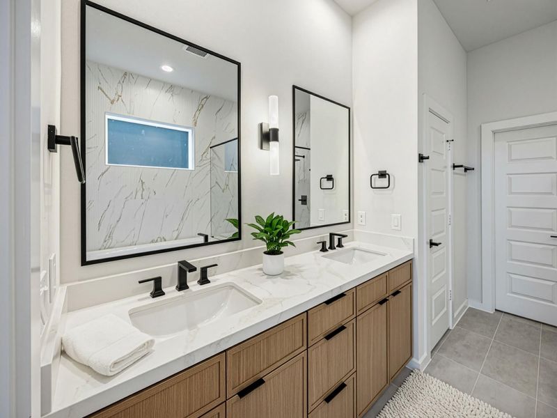 Furnished interior view inside a new home in Shepherd Heights, Houston (Image 19). Furnished interior view inside a new home in Shepherd Heights, Houston (Image 19).