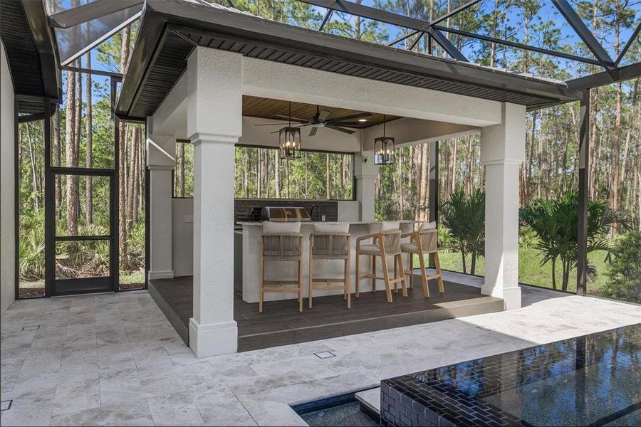 Exterior details and patio area of a home in , Ormond Beach (Image 26).