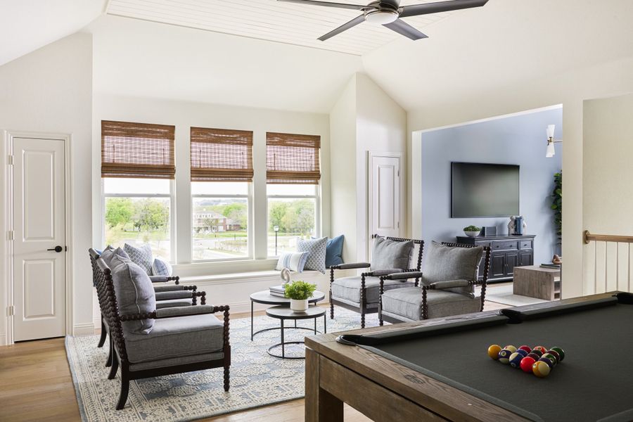 Representative furnished interior of a home built from the Huntington - SH 5426 by Shaddock Homes in Ridgeline, McKinney (Image 12). Representative furnished interior of a home built from the Huntington - SH 5426 by Shaddock Homes in Ridgeline, McKinney (Image 12).