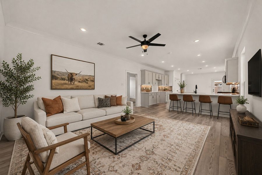 Furnished interior view inside a new home in Aldeana, Bonney (Image 6).