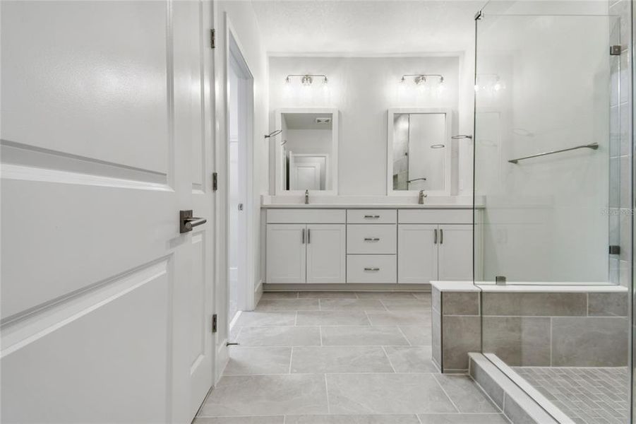 Furnished interior view inside a new home in Towns at Union, St. Petersburg (Image 15).