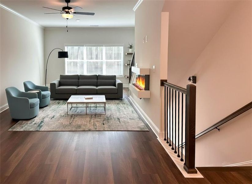 Furnished interior view inside a new home in Magnolia Grove, Mableton (Image 11). Furnished interior view inside a new home in Magnolia Grove, Mableton (Image 11).