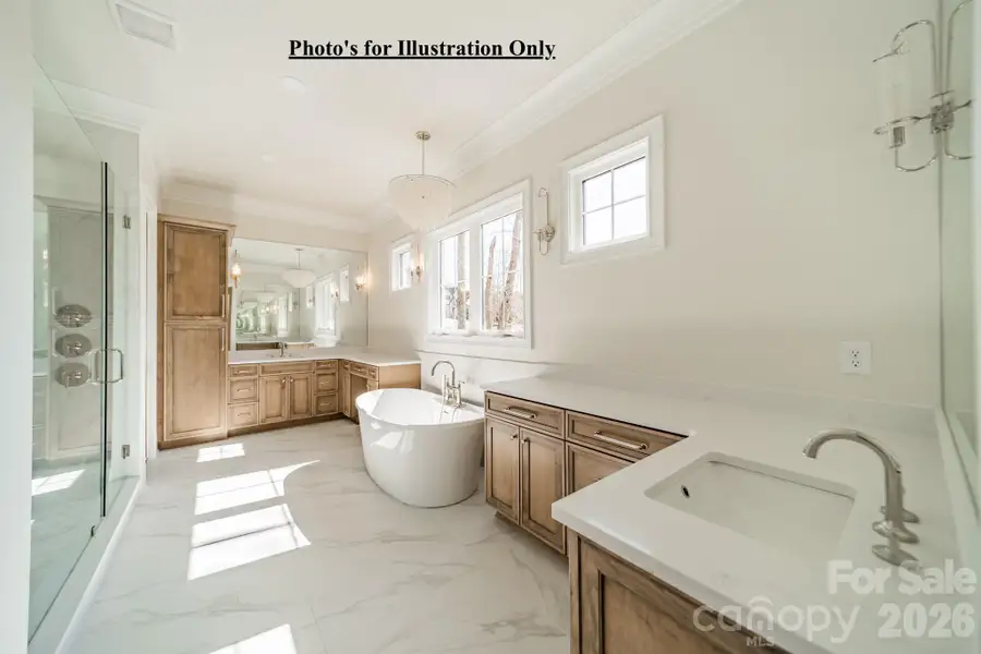 Furnished interior view inside a new home in , Matthews (Image 3).