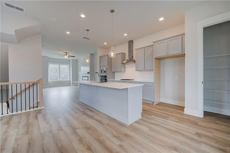 Furnished interior view inside a new home in Barrett Pointe, Kennesaw (Image 10). Furnished interior view inside a new home in Barrett Pointe, Kennesaw (Image 10).