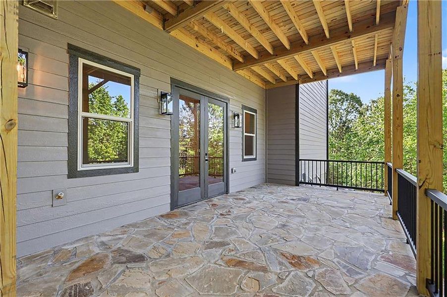 Exterior details and patio area of a home in , Morganton (Image 36). Exterior details and patio area of a home in , Morganton (Image 36).