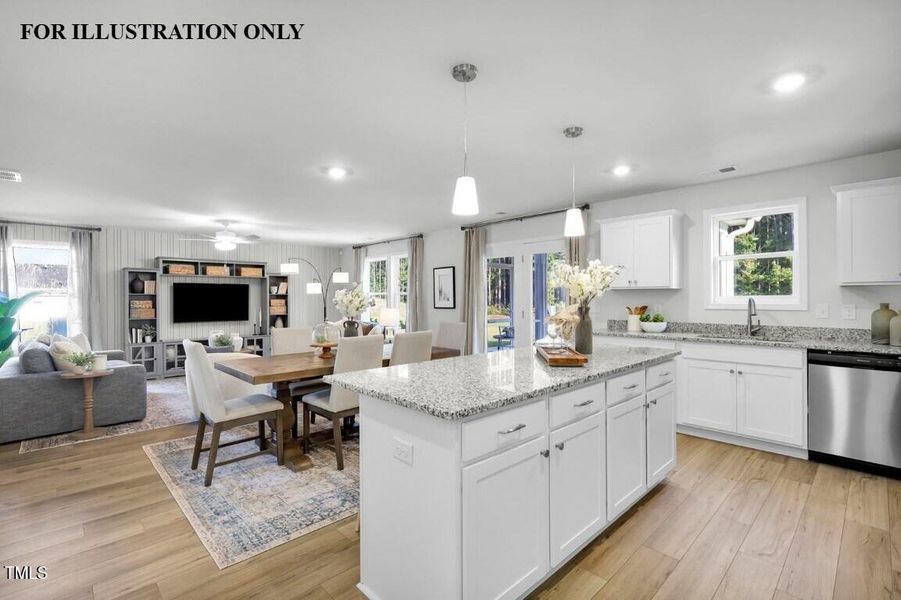 Kitchen to Great Room - Lancaster C - Tw