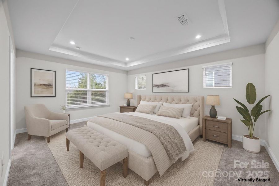 Furnished interior view inside a new home in Parkside Crossing, Charlotte (Image 33). Furnished interior view inside a new home in Parkside Crossing, Charlotte (Image 33).