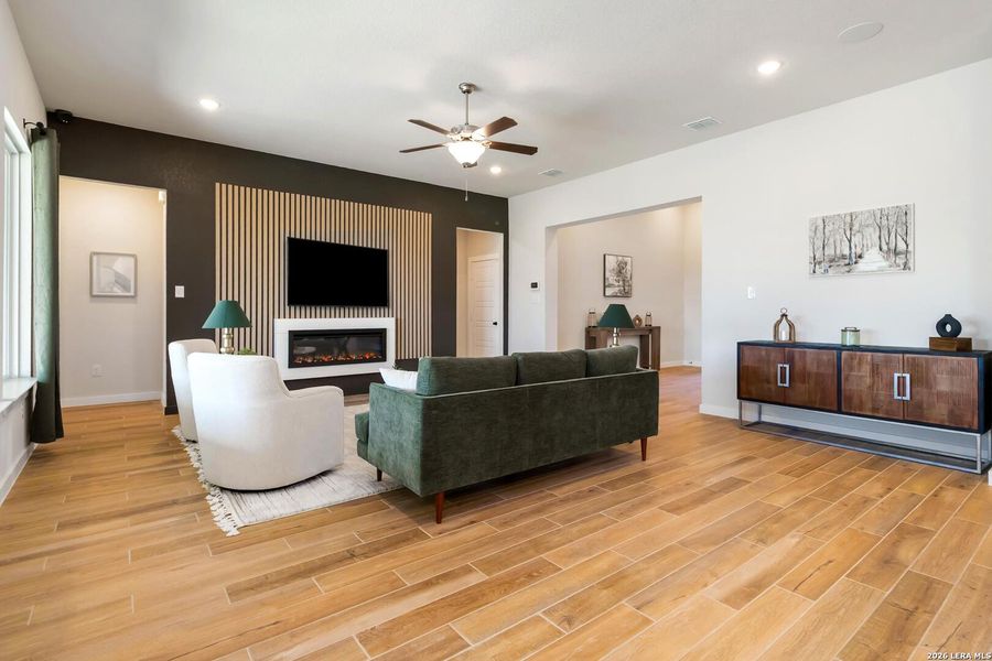 Furnished interior view inside a new home in Alamo Estates, San Antonio (Image 5).