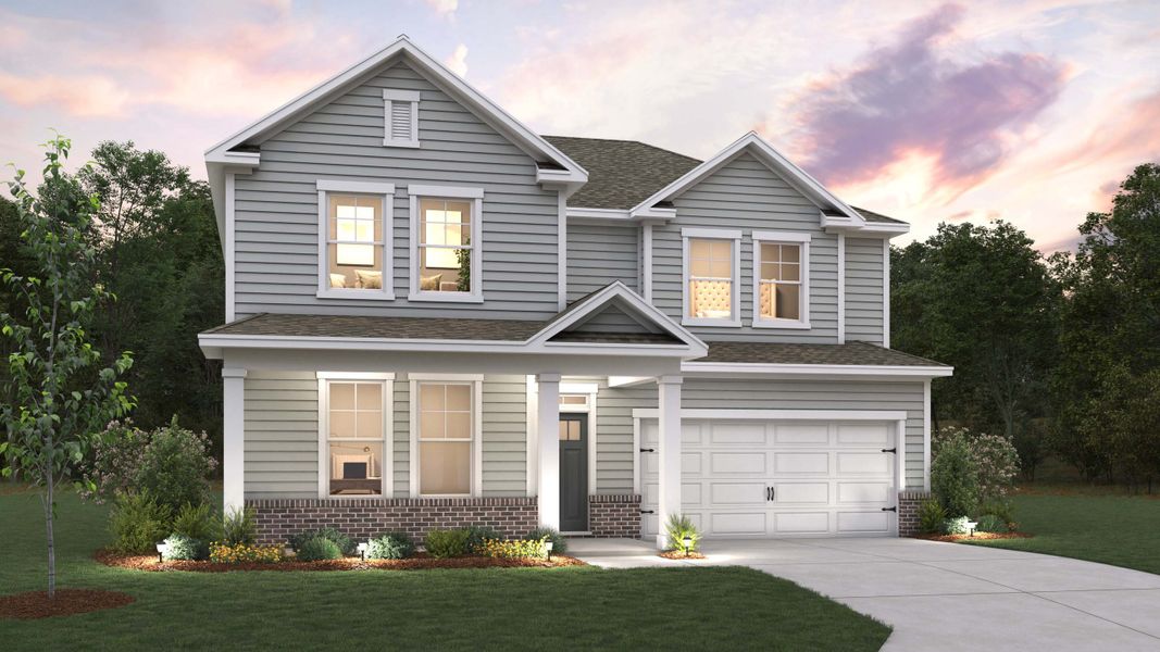 Representative exterior photo of a completed home built from the Cooper by D.R. Horton in Avalon of Gastonia, Gastonia, NC (Image 7).