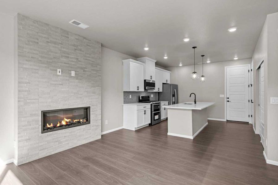 Furnished interior view inside a new home in Ralston Creek, Arvada (Image 8).