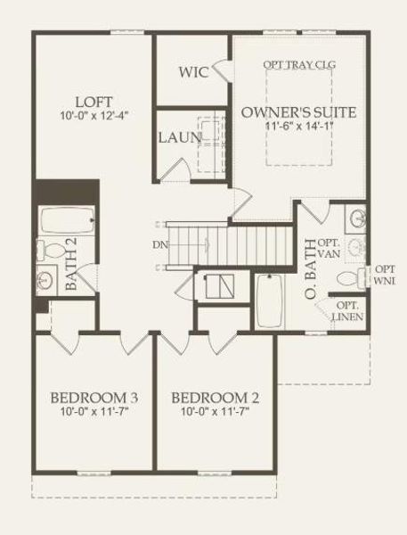 Centex Homes, Pierce floor plan