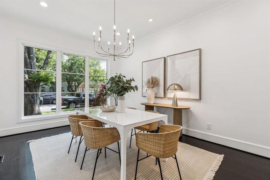 Furnished interior view inside a new home in , Dallas (Image 28). Furnished interior view inside a new home in , Dallas (Image 28).