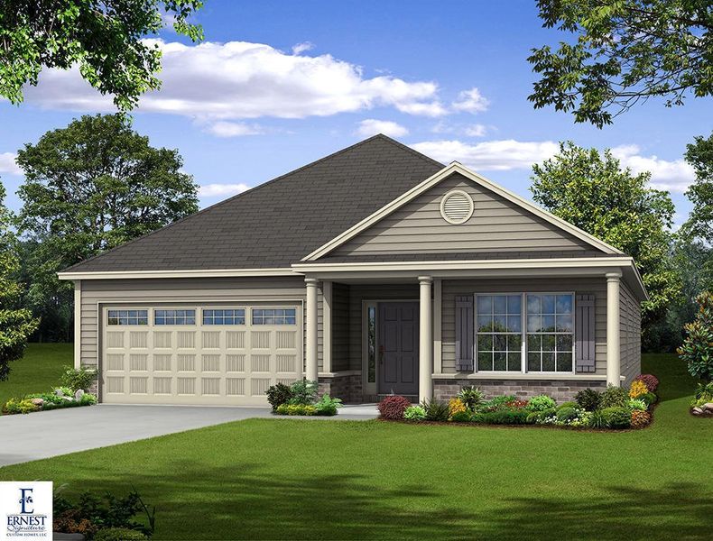 Wassaw B – Front Elevation Rendering Wassaw B – Front Elevation Rendering
