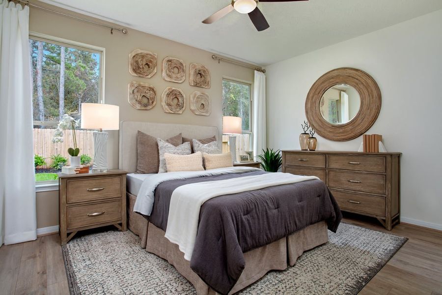 Representative furnished interior of a home built from the 1242 Modeled by KB Home in Grace Landing, Willis (Image 6). Representative furnished interior of a home built from the 1242 Modeled by KB Home in Grace Landing, Willis (Image 6).