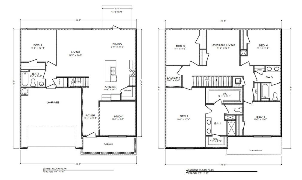 2D floor plan layout for the The Hayden by D.R. Horton in Lake Mary Forest, Tallahassee, FL (Image 2). 2D floor plan layout for the The Hayden by D.R. Horton in Lake Mary Forest, Tallahassee, FL (Image 2).