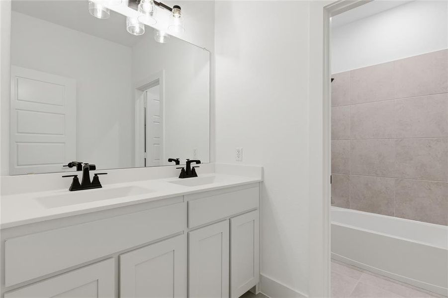 Furnished interior view inside a new home in Pecan Grove, Burleson (Image 10).