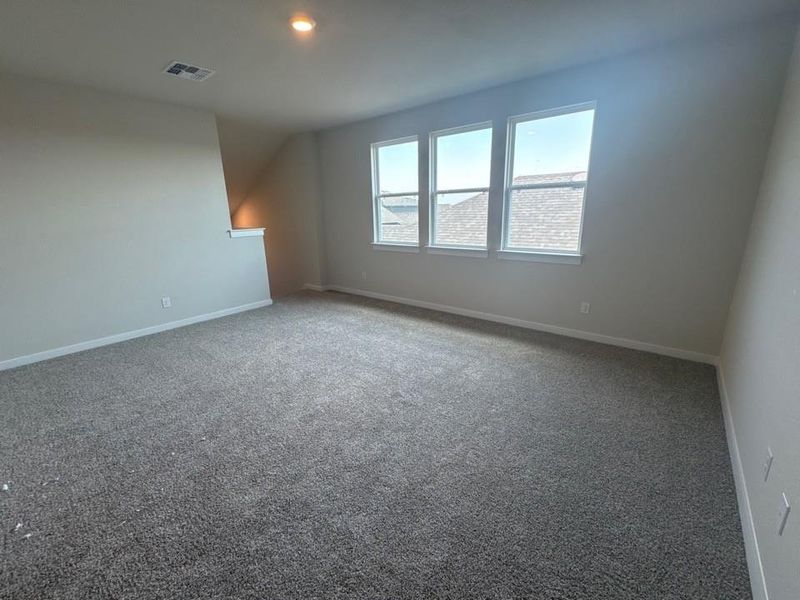 Additional living space with carpet flooring and baseboards Additional living space with carpet flooring and baseboards
