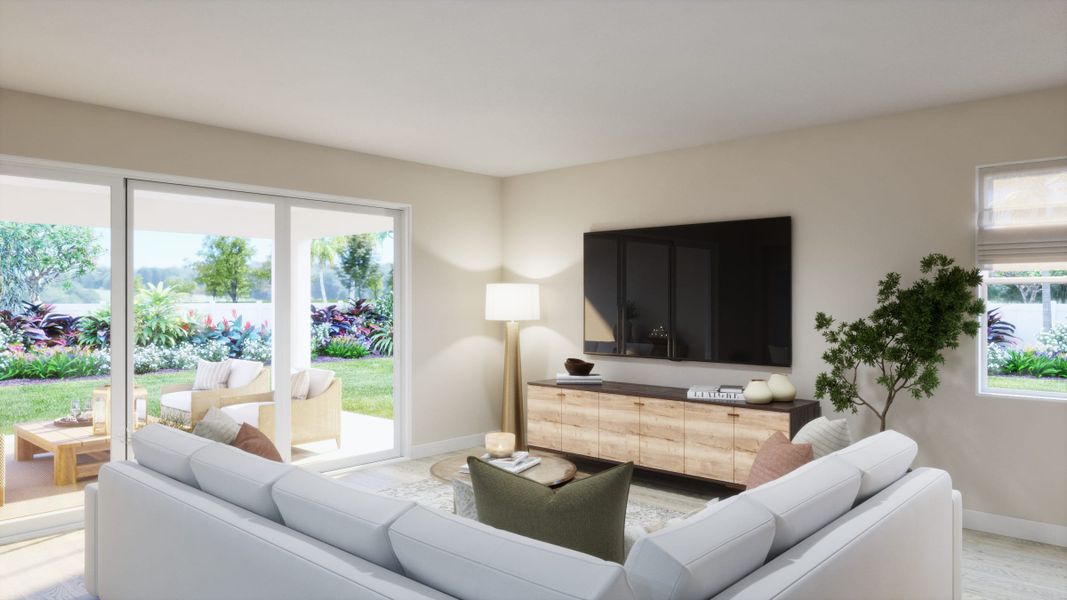 Great Room | Acacia | Oakview | New Homes in Apopka, FL | Landsea Homes