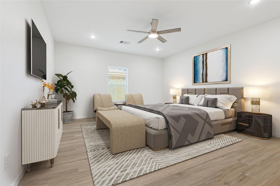 Furnished interior view inside a new home in , Pearland (Image 13).