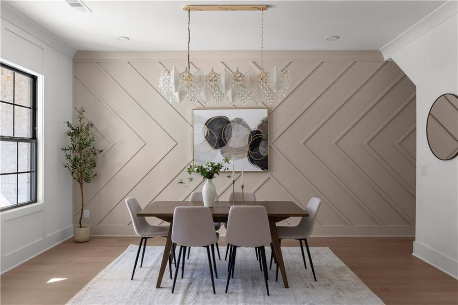 Furnished interior view inside a new home in , Suwanee (Image 53).