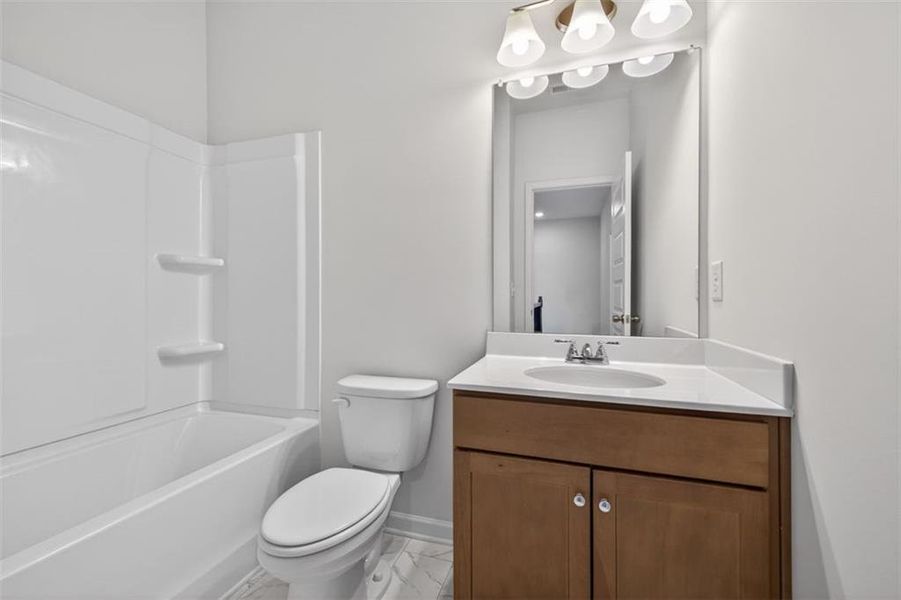 Furnished interior view inside a new home in Townes At The Stiles, Cartersville (Image 6).