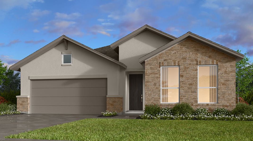 Representative exterior photo of a completed home built from the Dovetail by Taylor Morrison in Nolina 50s, Georgetown, TX (Image 2).