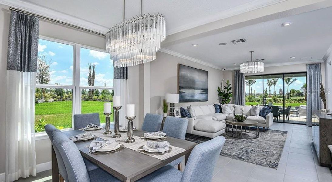 Furnished interior view inside a new home in Skye Ranch Community Group Page, Sarasota (Image 5).