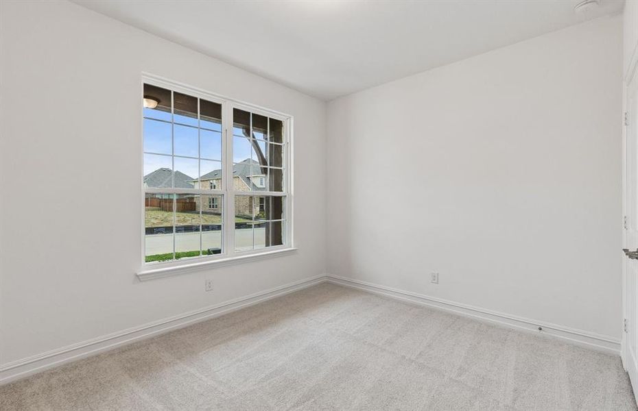 Secondary bedroom off home entry