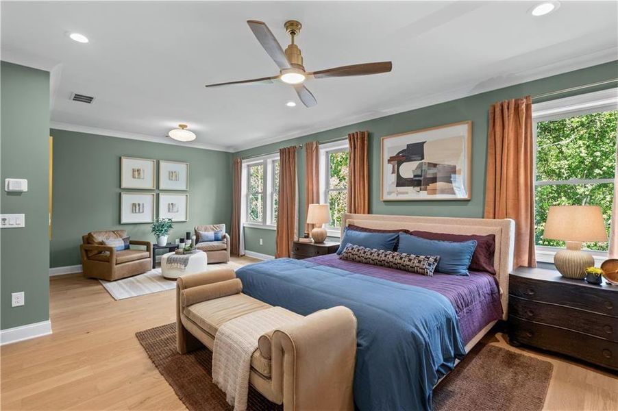 Furnished interior view inside a new home in Laurel View, Suwanee (Image 37).