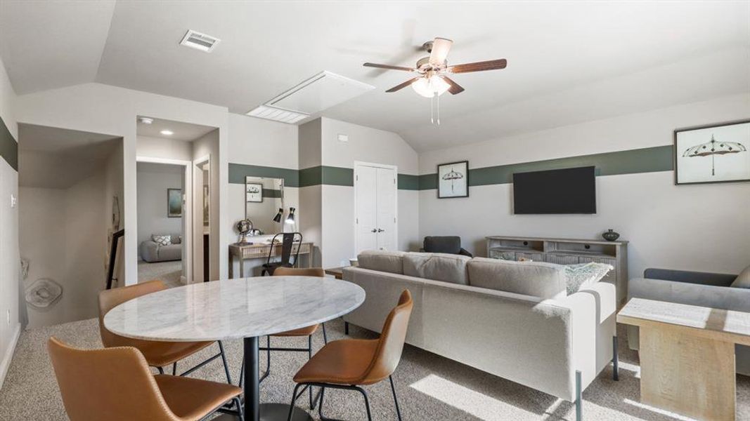 Furnished interior view inside a new home in Treeline, Justin (Image 27).