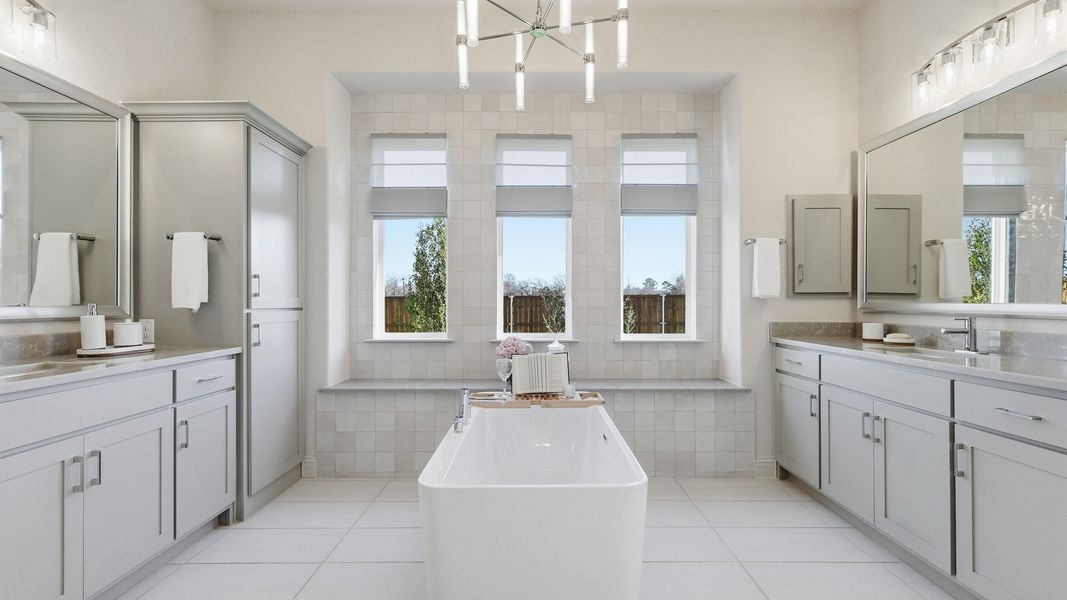 Representative furnished interior of a home built from the Dartmouth by Brightland Homes in Anna Ranch, Anna (Image 17).