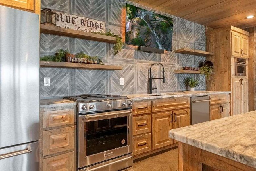 Furnished interior view inside a new home in , Blue Ridge (Image 16).