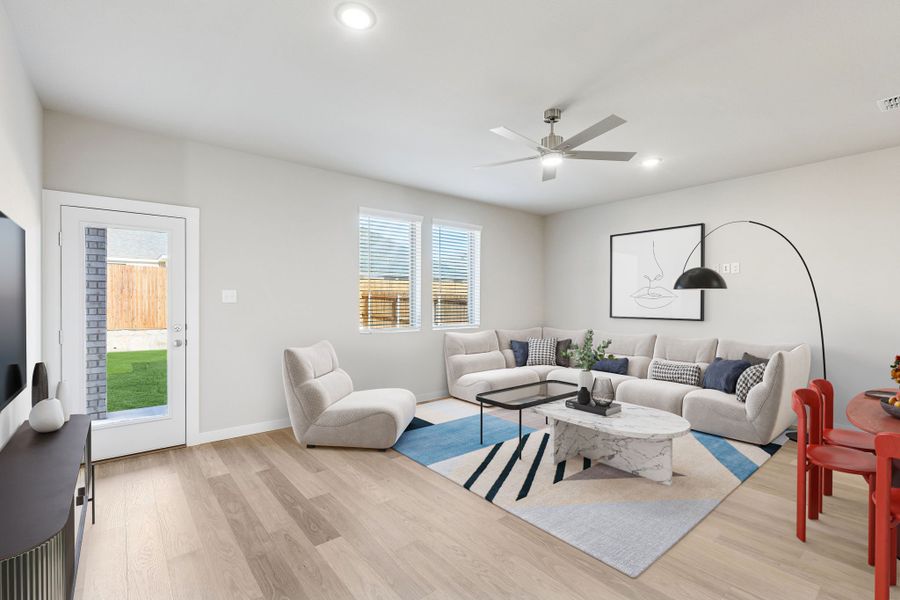 Living Room in the Haylee home plan by Trophy Signature Homes - REPRESENTATIVE PHOTO Living Room in the Haylee home plan by Trophy Signature Homes - REPRESENTATIVE PHOTO