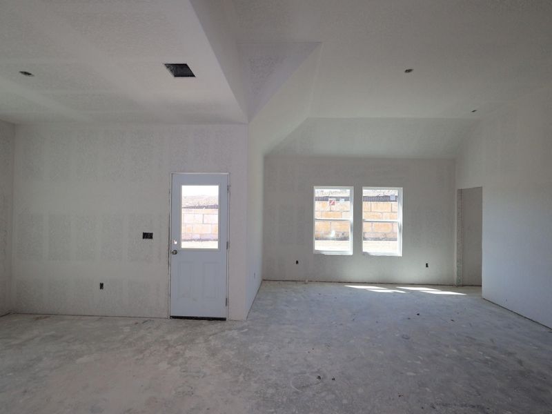 In-progress construction of a new home in Cascades at Onion Creek, Austin, TX (Image 6).