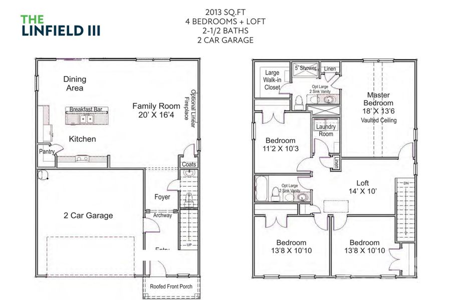 2D floor plan layout of this home in , Charlotte, NC (Image 3).