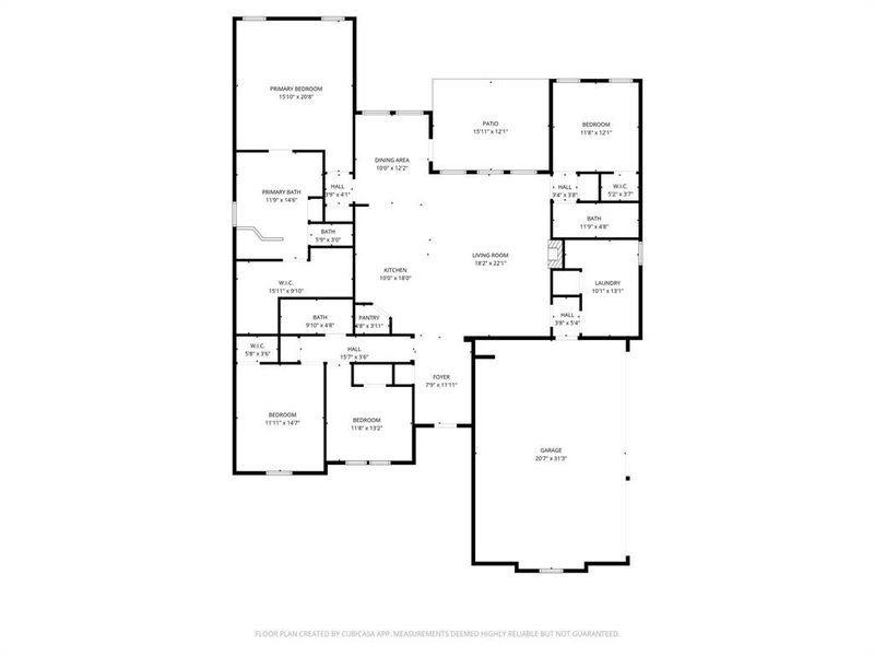 View of floor plan / room layout