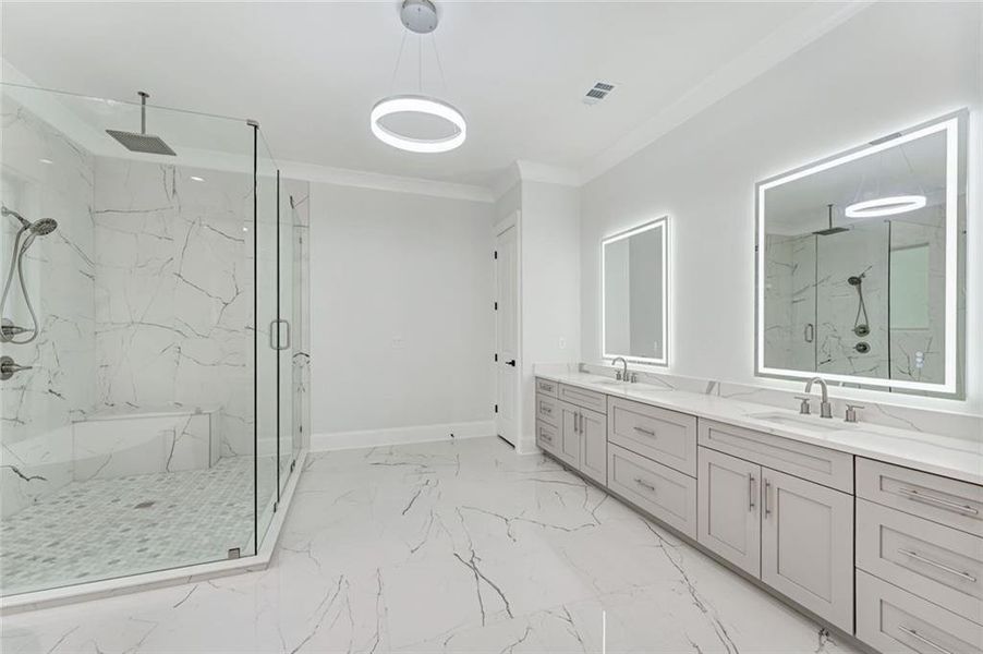 Furnished interior view inside a new home in , Buford (Image 19).