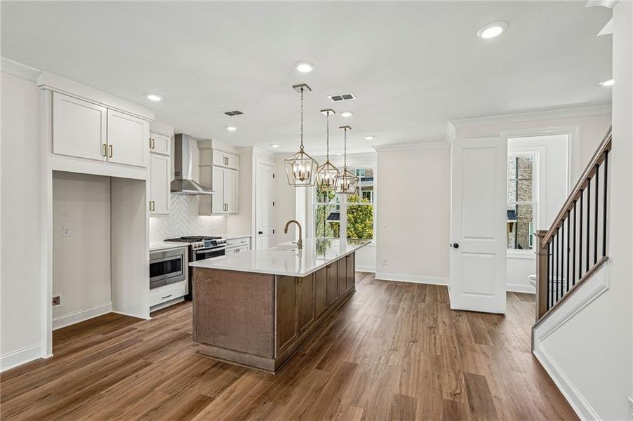 Furnished interior view inside a new home in Waterside Townhomes, Peachtree Corners (Image 4).