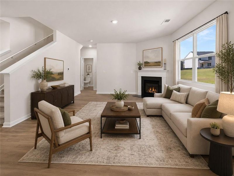 Furnished interior view inside a new home in Preserve at Dove Creek, Statham (Image 9). Furnished interior view inside a new home in Preserve at Dove Creek, Statham (Image 9).
