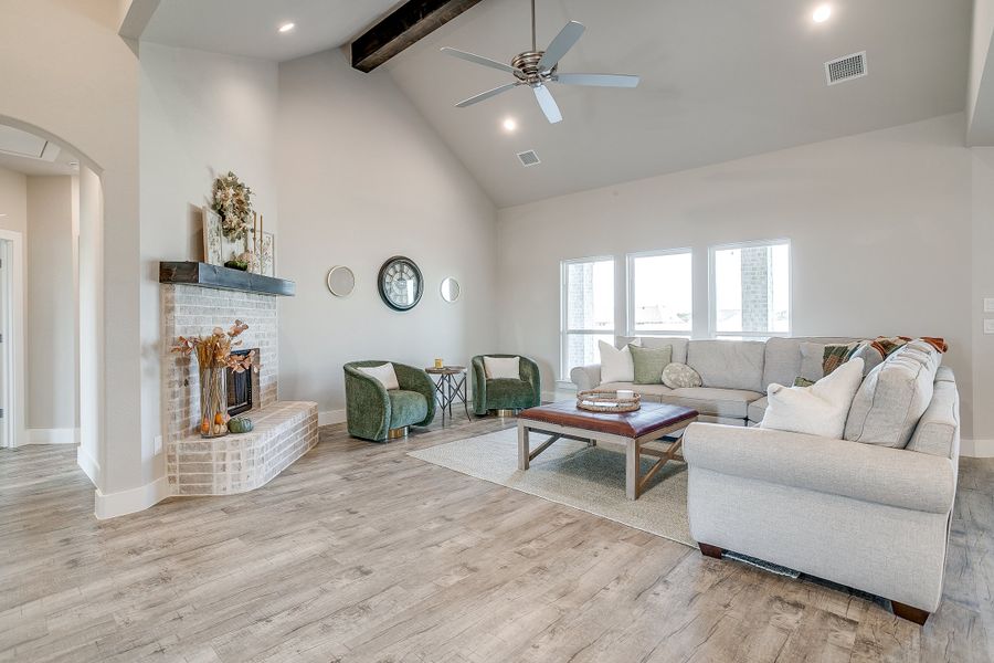 Furnished interior view inside a new home in Rocky Top Ranch, Reno (Image 6). Furnished interior view inside a new home in Rocky Top Ranch, Reno (Image 6).