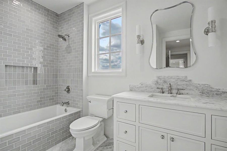 Furnished interior view inside a new home in , Aledo (Image 16).