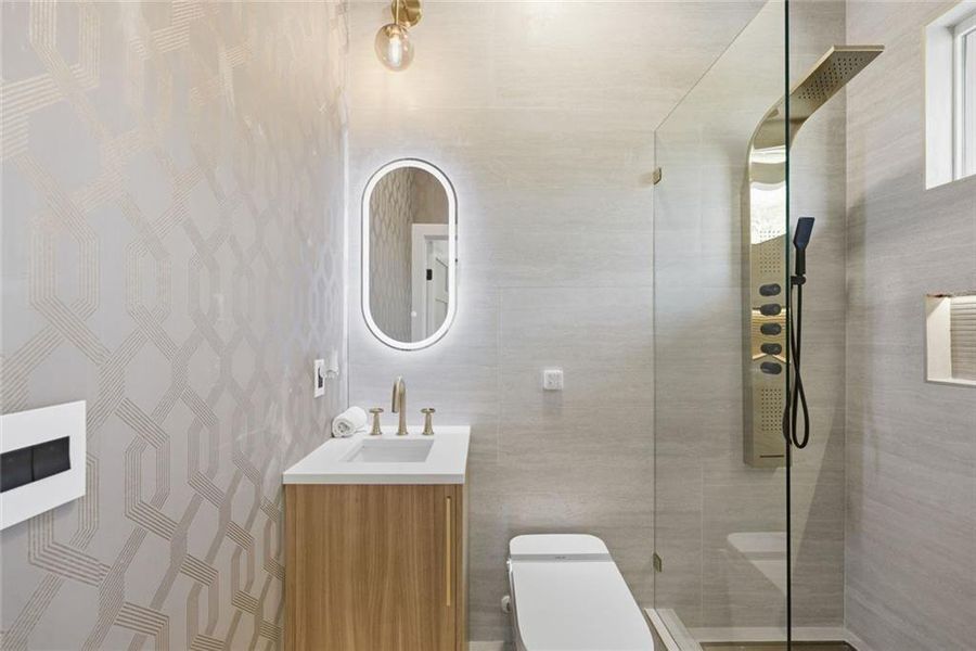 Furnished interior view inside a new home in , Brookhaven (Image 38).