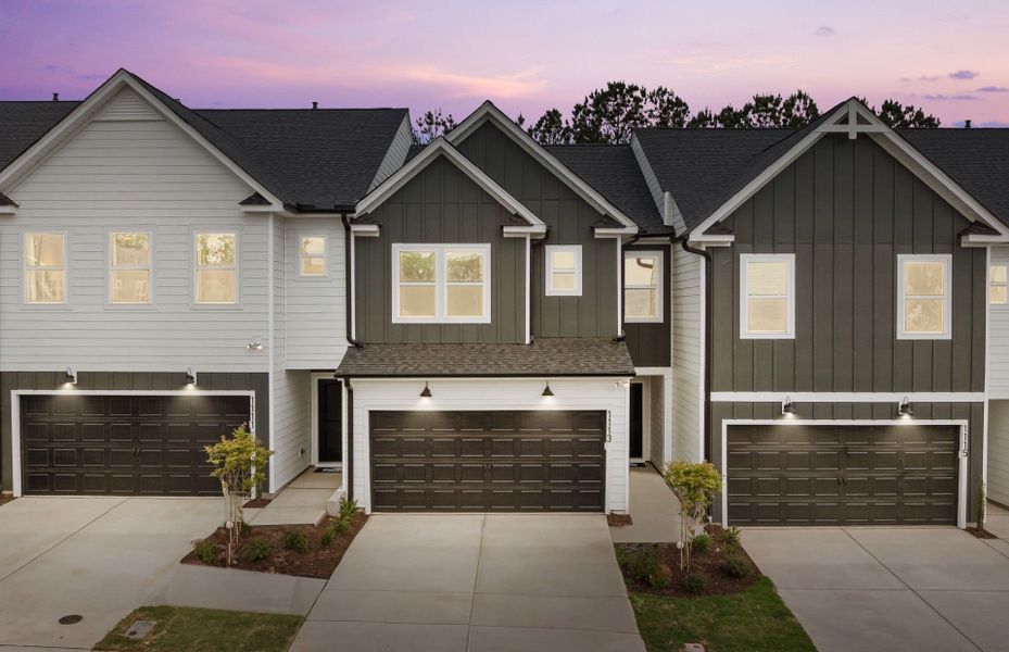 Front exterior of a new home in Everton, Durham, NC, highlighting curb appeal (Image 20).