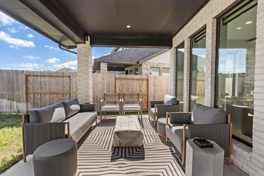 Exterior details and patio area of a home in , Richmond (Image 27). Exterior details and patio area of a home in , Richmond (Image 27).