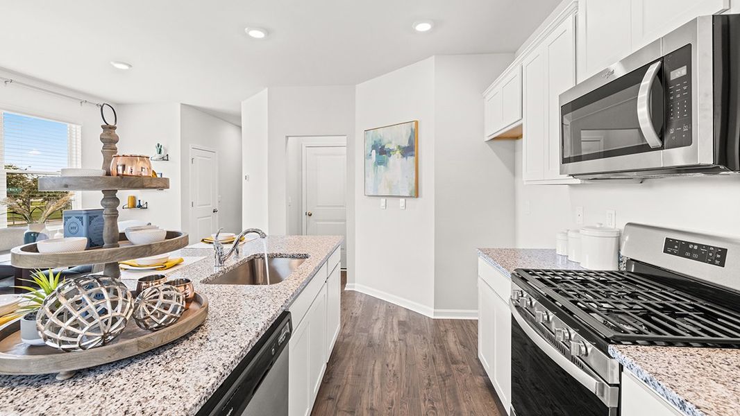Representative furnished interior of a home built from the Maywood 3 by D.R. Horton in The Parish at Flat Rock Townhomes, Graniteville (Image 10).